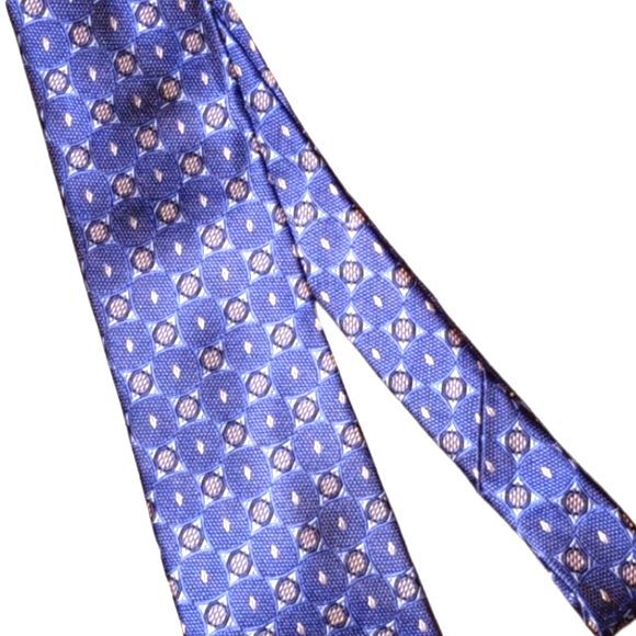 CM Gold Series Handmade Royal Blue 100% Silk Neck Tie - Picture 1 of 4